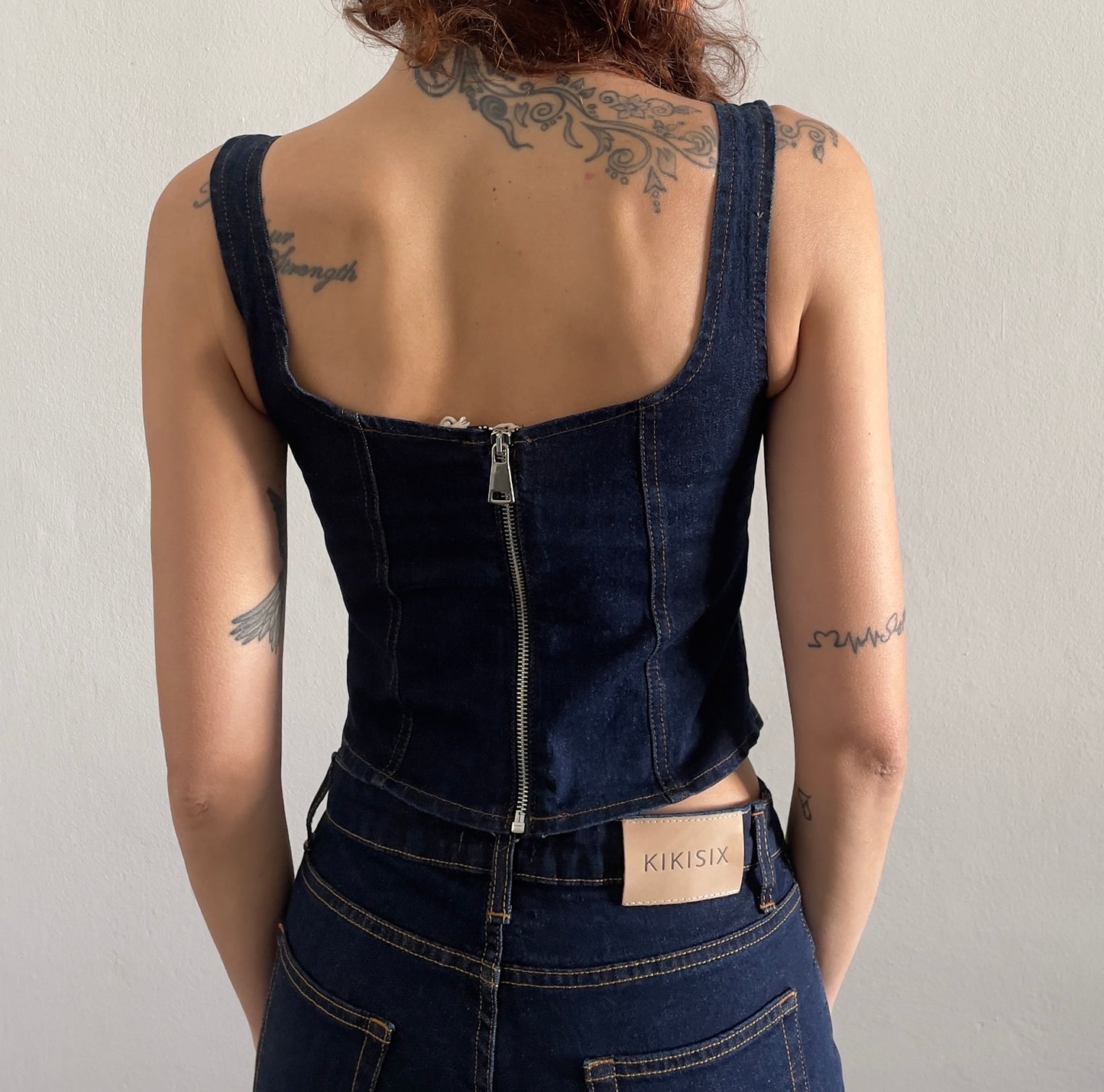 TOP JEANS CORSETTO